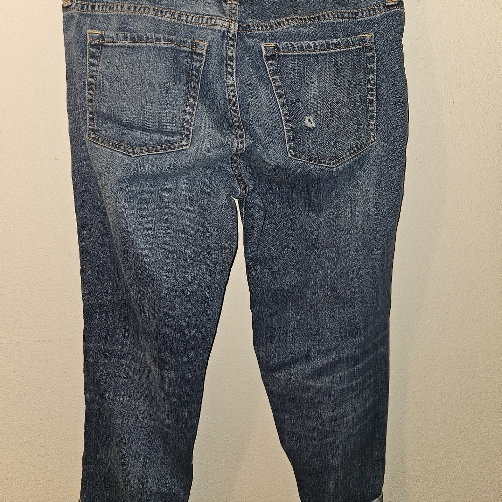 Gap Womans Premium Straight Crop Blue Jeans Size 8 - Picture 9 of 11